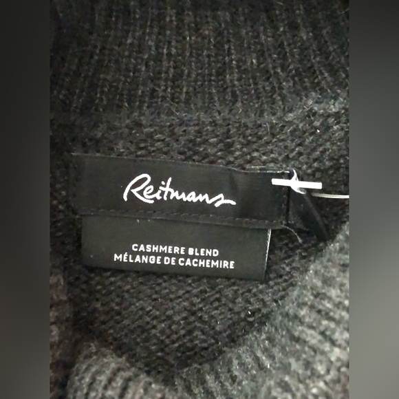 LOVELY SOFT DARK GREY & PURPLE TURTLENECK WITH 10% CASHMERE NWT - Picture 11 of 16